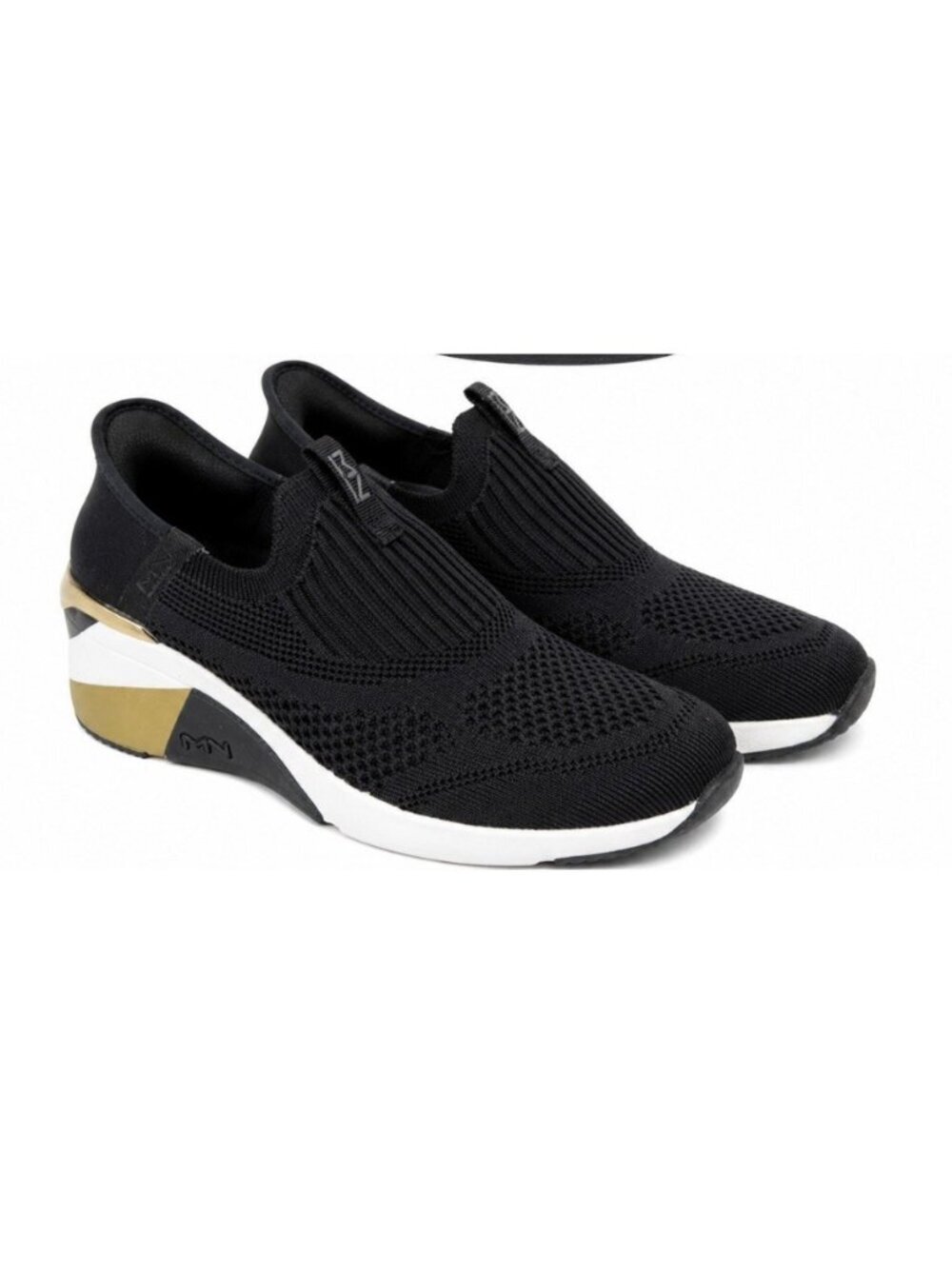 NEW Skechers Mark Nason Women's Slip-ins Wedge Shoes 7.5 Black Hands Free
